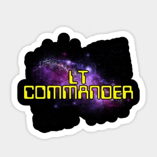 Lt. Commander Sticker